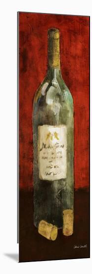 Red Wine and Cork II (Red Background)-Lanie Loreth-Mounted Art Print