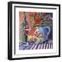 Red Wine and Table-Jane Slivka-Framed Premium Giclee Print