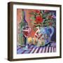 Red Wine and Table-Jane Slivka-Framed Premium Giclee Print