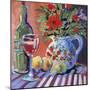 Red Wine and Table-Jane Slivka-Mounted Premium Giclee Print