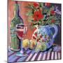Red Wine and Table-Jane Slivka-Mounted Art Print