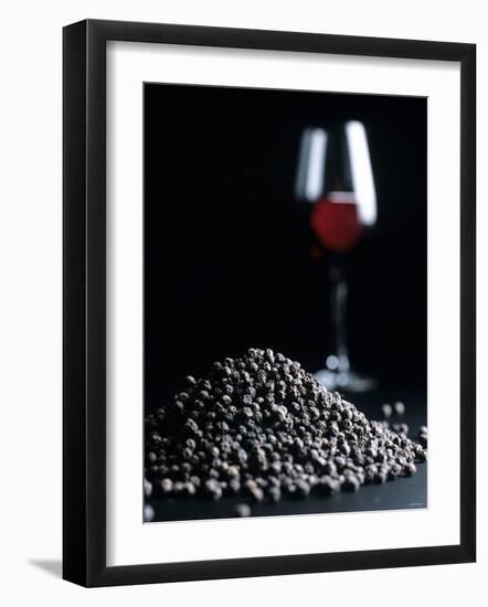 Red Wine Bouquet: Peppercorns-Henrik Freek-Framed Photographic Print