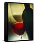 Red Wine in Bottle and Glass-Ulrike Koeb-Framed Stretched Canvas