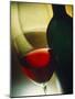 Red Wine in Bottle and Glass-Ulrike Koeb-Mounted Photographic Print