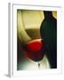 Red Wine in Bottle and Glass-Ulrike Koeb-Framed Photographic Print