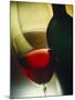 Red Wine in Bottle and Glass-Ulrike Koeb-Mounted Photographic Print