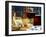 Red Wine in Glass and Carafe and a Piece of Gorgonzola-Michael Meisen-Framed Photographic Print