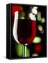 Red Wine in Glass-Vladimir Shulevsky-Framed Stretched Canvas