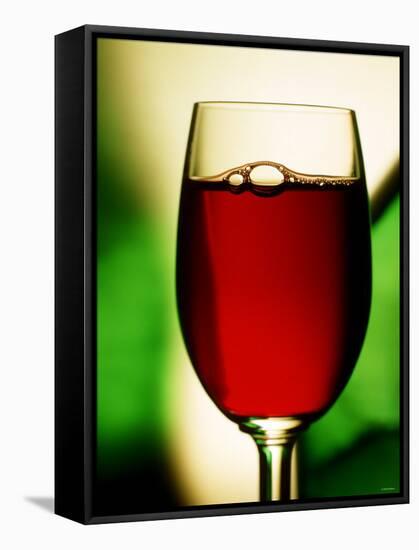 Red Wine in Glass-Vladimir Shulevsky-Framed Stretched Canvas