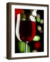 Red Wine in Glass-Vladimir Shulevsky-Framed Photographic Print