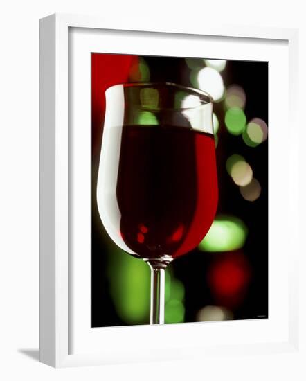 Red Wine in Glass-Vladimir Shulevsky-Framed Photographic Print