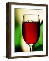 Red Wine in Glass-Vladimir Shulevsky-Framed Photographic Print