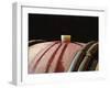 Red Wine in Oak Barrel at Lucien Muzard, Santenay, Bourgogne, France-Per Karlsson-Framed Photographic Print