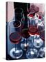 Red Wine in Several Glasses-Steve Baxter-Stretched Canvas