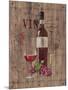 Red Wine on Reclaimed Wood-Anastasia Ricci-Mounted Art Print