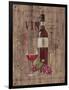 Red Wine on Reclaimed Wood-Anastasia Ricci-Framed Art Print