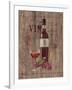 Red Wine on Reclaimed Wood-Anastasia Ricci-Framed Art Print