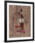 Red Wine on Reclaimed Wood-Anastasia Ricci-Framed Art Print