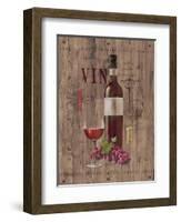 Red Wine on Reclaimed Wood-Anastasia Ricci-Framed Art Print