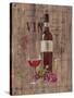 Red Wine on Reclaimed Wood-Anastasia Ricci-Stretched Canvas