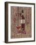 Red Wine on Reclaimed Wood-Anastasia Ricci-Framed Art Print