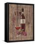 Red Wine on Reclaimed Wood-Anastasia Ricci-Framed Stretched Canvas