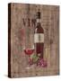 Red Wine on Reclaimed Wood-Anastasia Ricci-Stretched Canvas