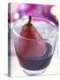 Red Wine Pear, Served in a Glass-Alena Hrbkova-Stretched Canvas