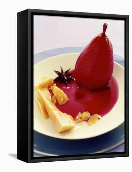 Red Wine Pear with Cheese and Star Anise-Alexander Van Berge-Framed Stretched Canvas
