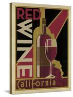 Red Wine Poster-Anderson Design Group-Stretched Canvas