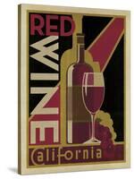 Red Wine Poster-Anderson Design Group-Stretched Canvas