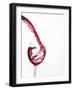 Red Wine Pouring into a Glass from Bottle-null-Framed Photographic Print