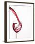 Red Wine Pouring into a Glass from Bottle-null-Framed Photographic Print