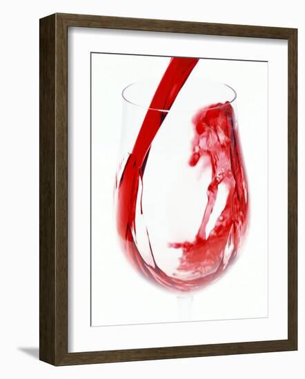 Red Wine Pouring-Steve Baxter-Framed Photographic Print