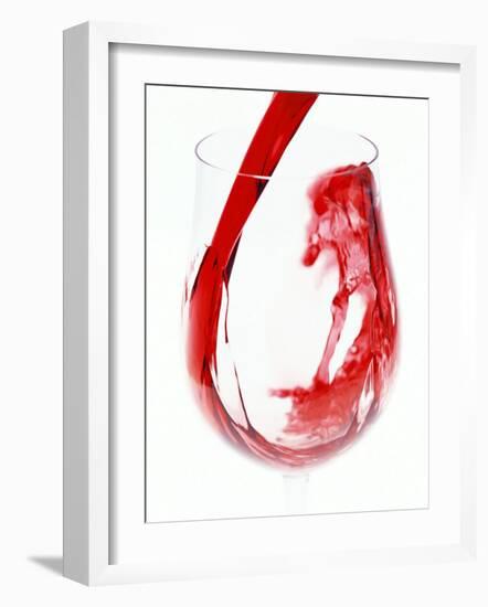 Red Wine Pouring-Steve Baxter-Framed Photographic Print