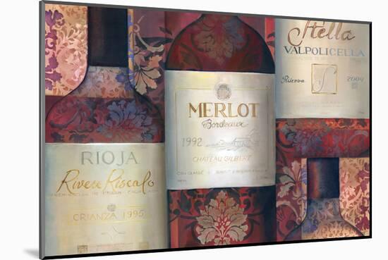 Red Wine Selection-Louise Montillio-Mounted Art Print