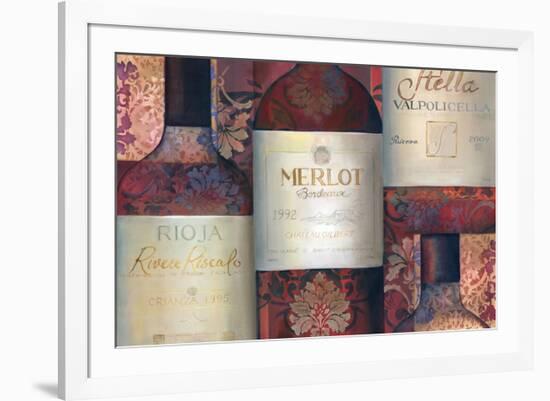 Red Wine Selection-Louise Montillio-Framed Art Print