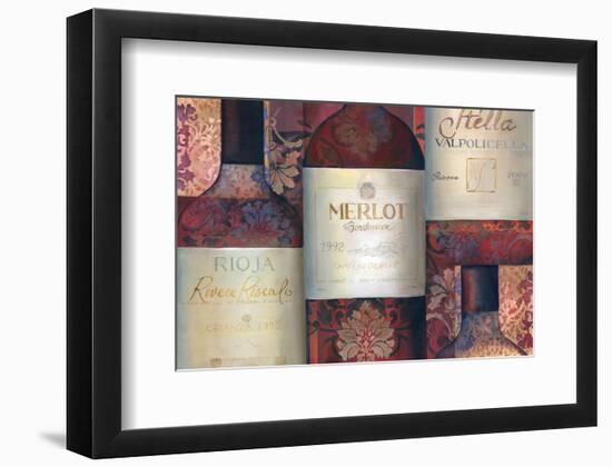 Red Wine Selection-Louise Montillio-Framed Art Print