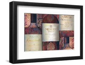 Red Wine Selection-Louise Montillio-Framed Art Print