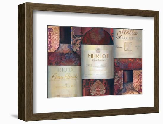 Red Wine Selection-Louise Montillio-Framed Art Print