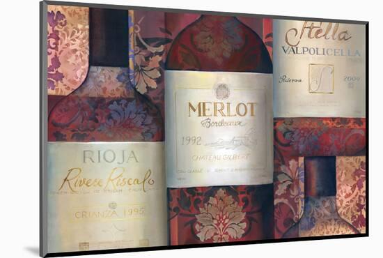 Red Wine Selection-Louise Montillio-Mounted Art Print