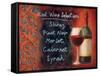 Red Wine Selection-Will Rafuse-Framed Stretched Canvas