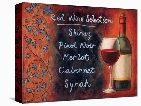 Red Wine Selection-Will Rafuse-Stretched Canvas