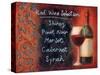 Red Wine Selection-Will Rafuse-Stretched Canvas