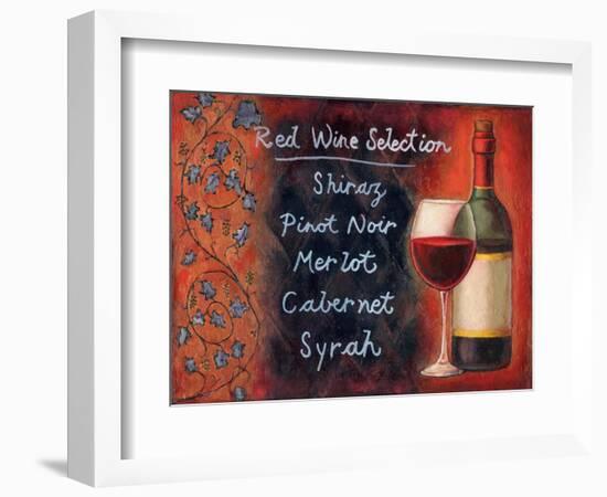 Red Wine Selection-Will Rafuse-Framed Art Print