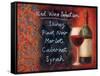 Red Wine Selection-Will Rafuse-Framed Stretched Canvas