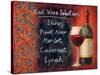 Red Wine Selection-Will Rafuse-Stretched Canvas