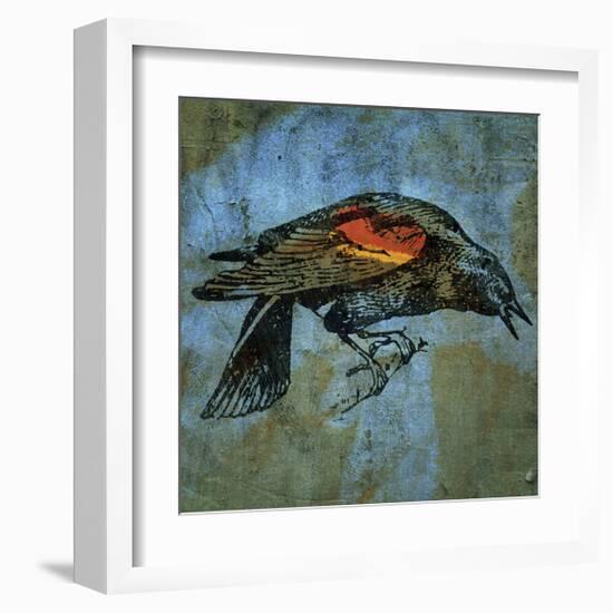 Red Wing Blackbird No. 1-John Golden-Framed Giclee Print