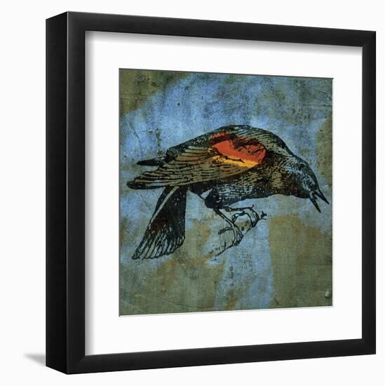 Red Wing Blackbird No. 1-John W^ Golden-Framed Art Print