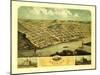 Red Wing, Minnesota - Panoramic Map-Lantern Press-Mounted Art Print